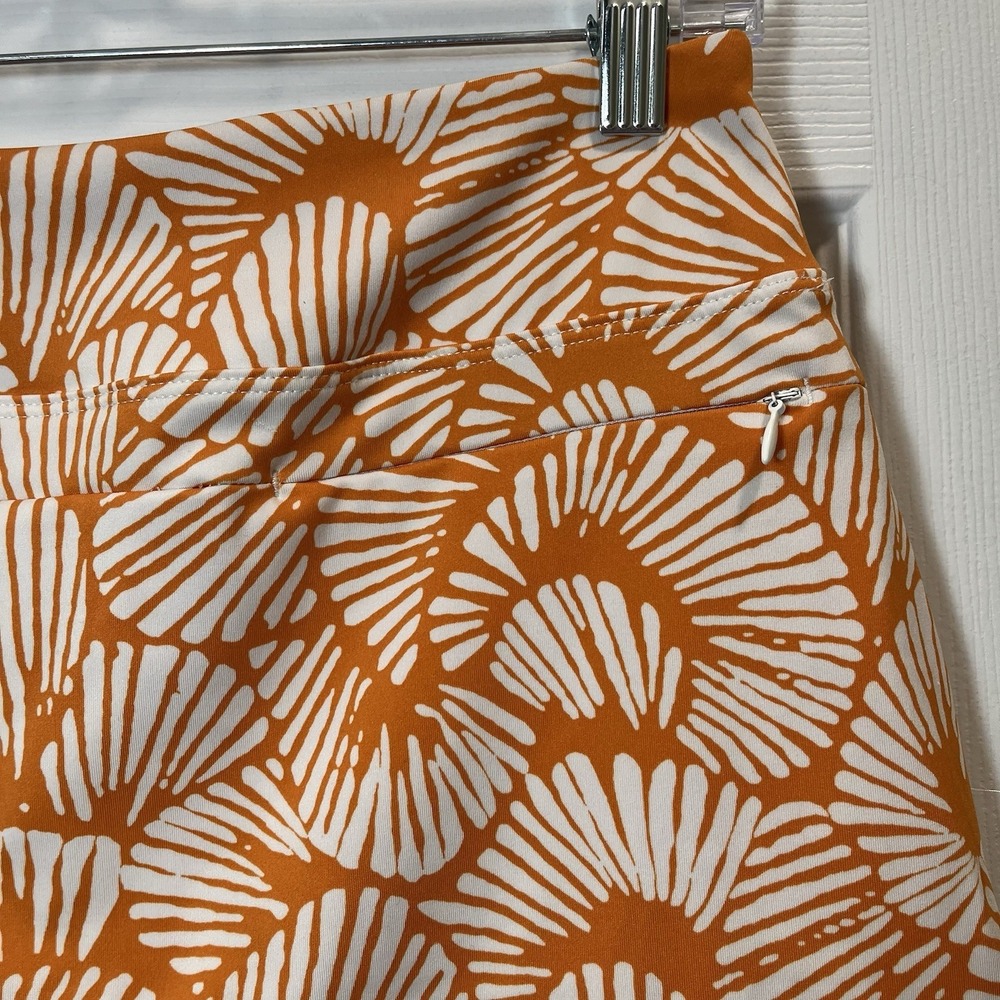 Tommy Bahama Golf Skort Women's Size Small Orange Tropical Pockets - Picture 5 of 7